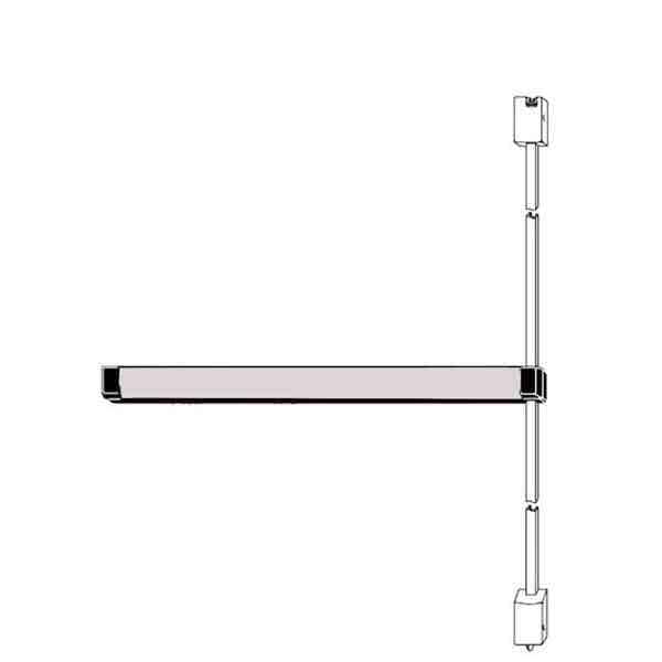 AdamsRite: SVR Exit Device, Narrow Stile Aluminum Doors, 36", Aluminum